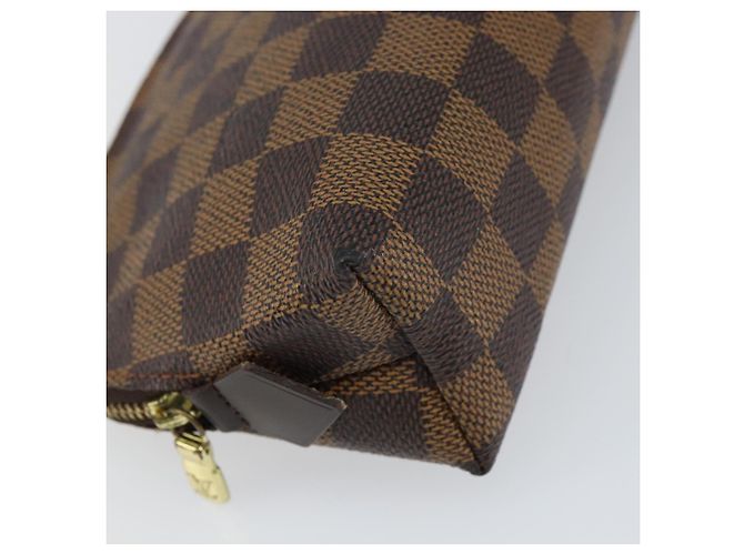 LOUIS VUITTON Pochette Cosmetica PM Damier Ebene N47516 Auth LV 159687 - vista 14