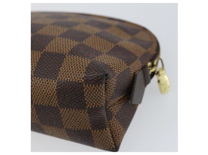 LOUIS VUITTON Pochette Cosmetica PM Damier Ebene N47516 Auth LV 159687 - vista 15