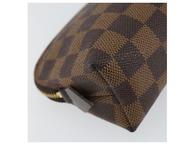 LOUIS VUITTON Pochette Cosmetica PM Damier Ebene N47516 Auth LV 159687 - vista 16