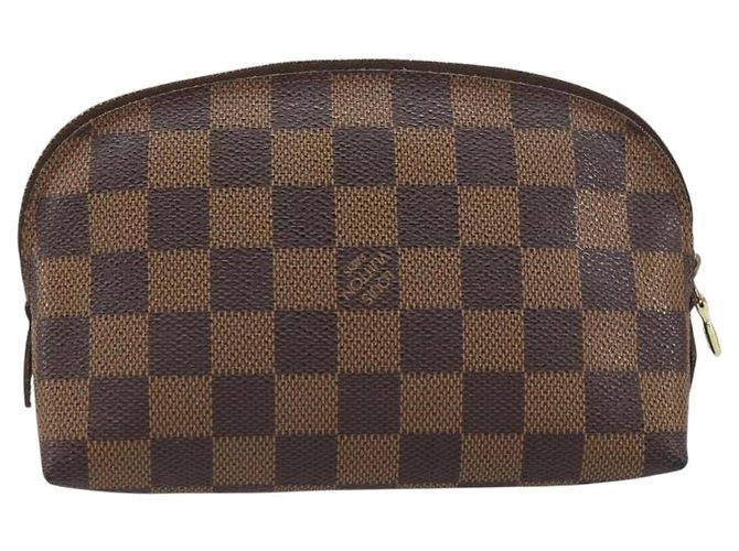 LOUIS VUITTON Pochette Cosmetica PM Damier Ebene N47516 Auth LV 159687 - vista 2
