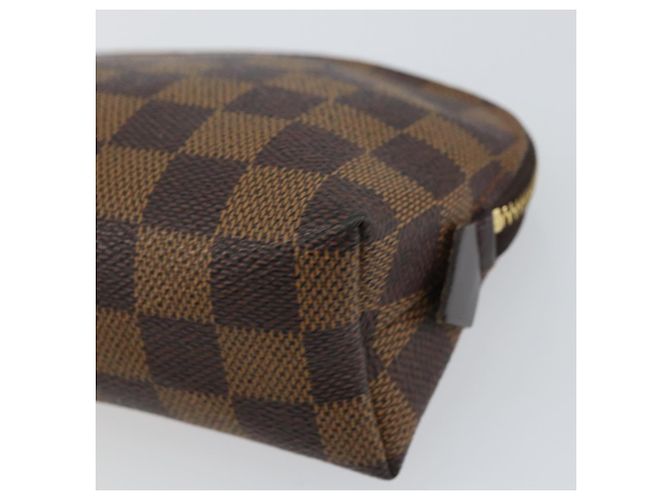 LOUIS VUITTON Pochette Cosmetica PM Damier Ebene N47516 Auth LV 159687 - vista 7