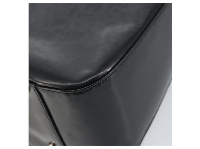 Borsa a Mano GUCCI Smalto Nero Argento 000 1013 0504 Auth ep12446 - vista 15