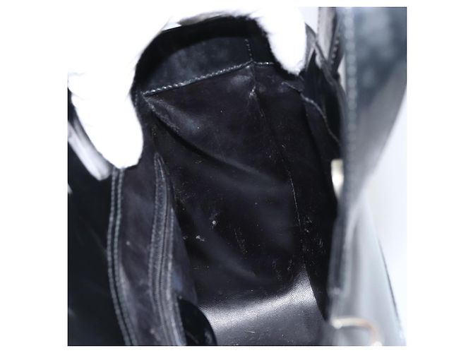 Borsa a Mano GUCCI Smalto Nero Argento 000 1013 0504 Auth ep12446 - vista 19