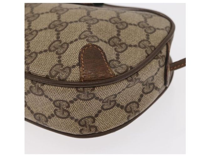 Borsa Sherry Line GG Supreme Web di GUCCI in PVC beige e oro 89 02 066 Auth 156436 D'oro - vista 11