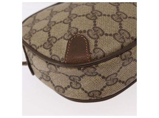 Borsa Sherry Line GG Supreme Web di GUCCI in PVC beige e oro 89 02 066 Auth 156436 D'oro - vista 12