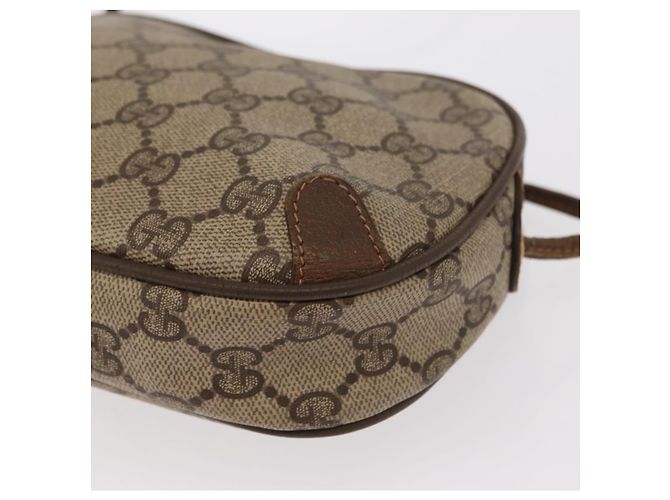 Borsa Sherry Line GG Supreme Web di GUCCI in PVC beige e oro 89 02 066 Auth 156436 D'oro - vista 13