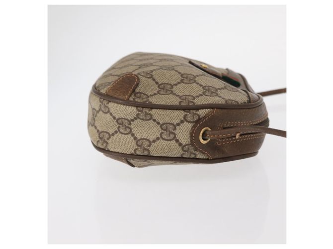 Borsa Sherry Line GG Supreme Web di GUCCI in PVC beige e oro 89 02 066 Auth 156436 D'oro - vista 4