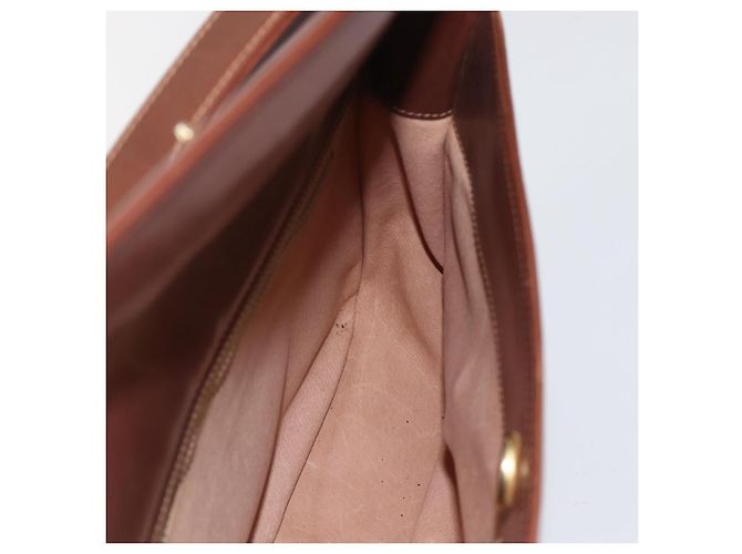 Borsa a Spalla in Pelle Sherry Line di GUCCI Vecchio GUCCI Oro Marrone Auth 153770 D'oro - vista 17