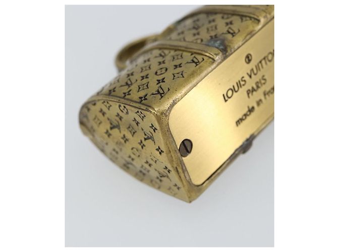 Louis Vuitton Porte-papier en métal doré LV Auth 156369M - vue 10