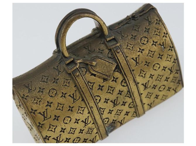 Louis Vuitton Porte-papier en métal doré LV Auth 156369M - vue 12