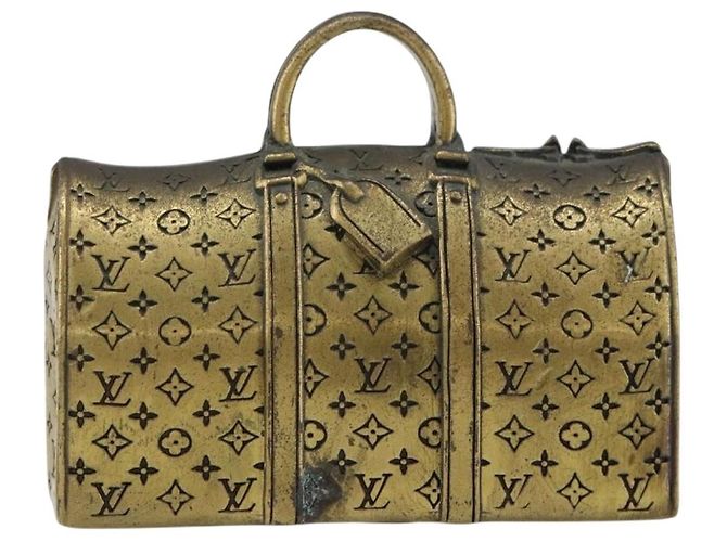 Louis Vuitton Porte-papier en métal doré LV Auth 156369M - vue 13