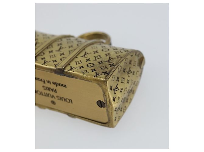Louis Vuitton Porte-papier en métal doré LV Auth 156369M - vue 14