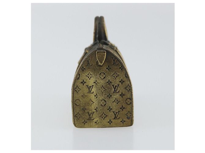 Louis Vuitton Porte-papier en métal doré LV Auth 156369M - vue 3