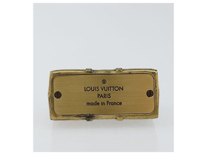 Louis Vuitton Porte-papier en métal doré LV Auth 156369M - vue 5