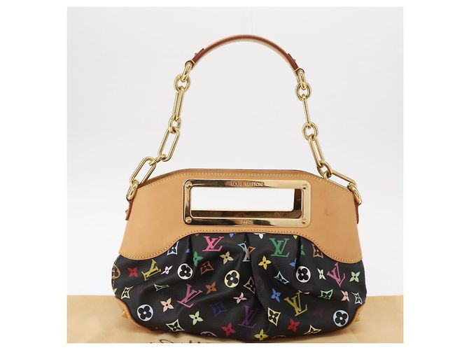 LOUIS VUITTON Sac Judy PM 2way Monogram Multicolore Noir M40258 Auth LV ka897SAV - vue 12