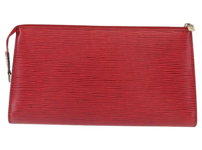 LOUIS VUITTON Epi Pochette Accessoires Pouch Red M52947 LV Auth 156623 - view 2