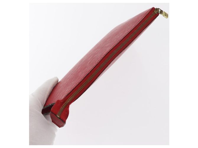 LOUIS VUITTON Epi Pochette Accessoires Pouch Red M52947 LV Auth 156623 - view 5