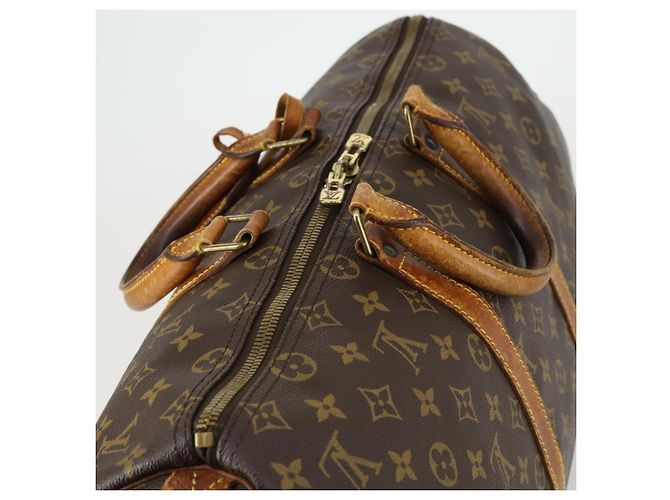 LOUIS VUITTON Borsa Boston Monogram Keepall 45 M41428 LV Auth 155372 Monogramma - vista 6