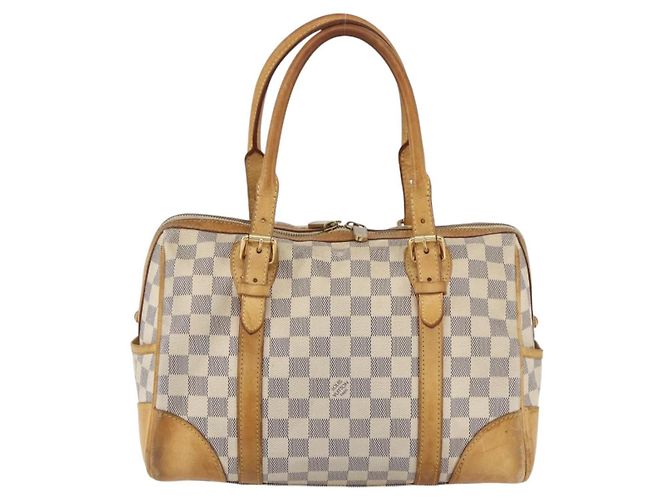 LOUIS VUITTON Borsa a Mano Damier Azur Berkeley N52001 LV Auth gh1418 - vista 2