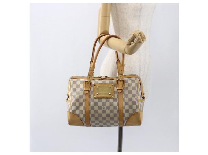 LOUIS VUITTON Borsa a Mano Damier Azur Berkeley N52001 LV Auth gh1418 - vista 21