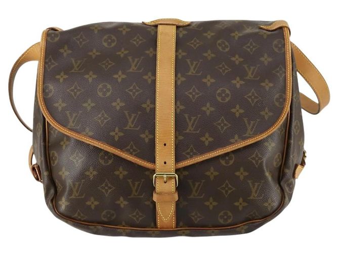 LOUIS VUITTON Borsa a Spalla Monogram Saumur 35 M42254 LV Auth 151754 Monogramma - vista 13