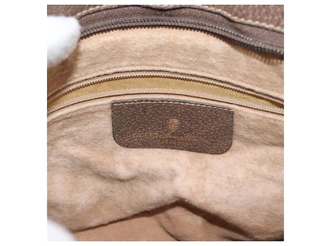 Borsa Sherry Line GG Supreme Web di GUCCI in PVC beige e oro 904 02 035 Auth ep12282 D'oro - vista 16
