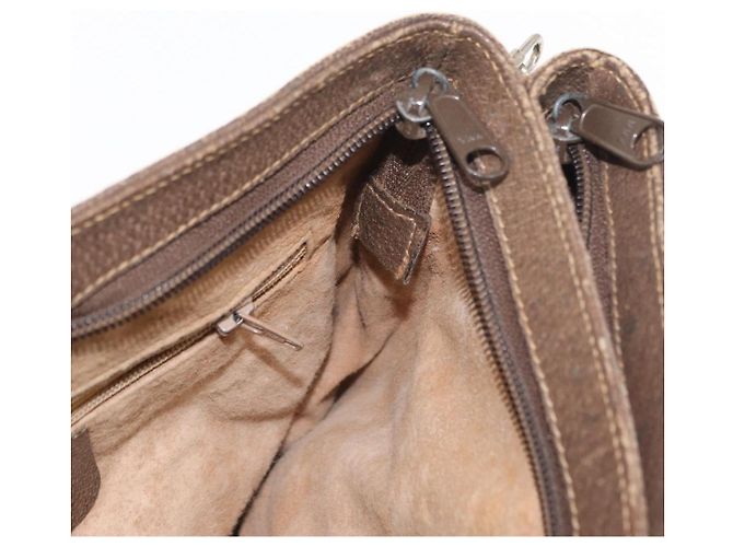 Borsa Sherry Line GG Supreme Web di GUCCI in PVC beige e oro 904 02 035 Auth ep12282 D'oro - vista 18