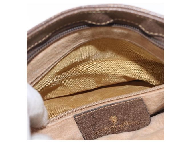 Borsa Sherry Line GG Supreme Web di GUCCI in PVC beige e oro 904 02 035 Auth ep12282 D'oro - vista 22