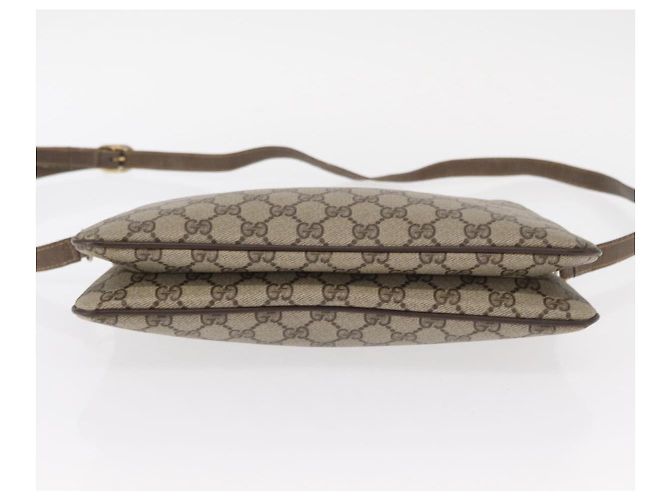 Borsa Sherry Line GG Supreme Web di GUCCI in PVC beige e oro 904 02 035 Auth ep12282 D'oro - vista 9