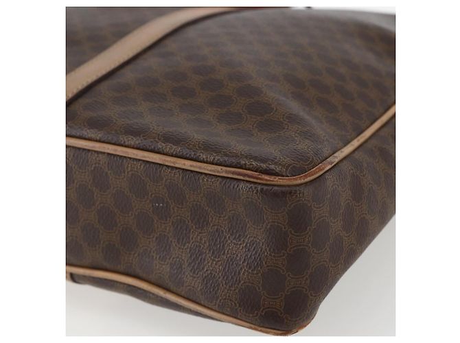 Céline Borsa da lavoro in tela Macadam CELINE in pelle PVC marrone e oro Auth mr1694 D'oro - vista 15