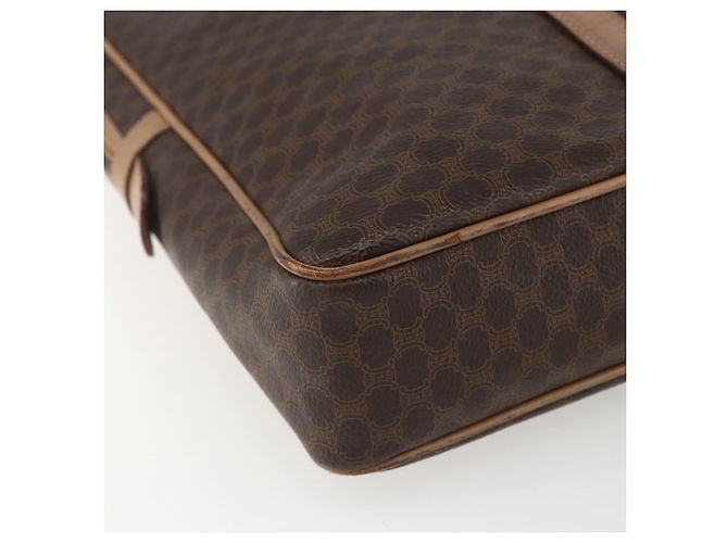 Céline Borsa da lavoro in tela Macadam CELINE in pelle PVC marrone e oro Auth mr1694 D'oro - vista 16