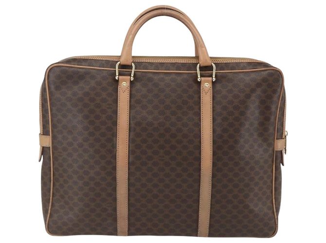 Céline Borsa da lavoro in tela Macadam CELINE in pelle PVC marrone e oro Auth mr1694 D'oro - vista 2