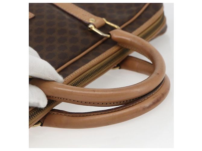 Céline Borsa da lavoro in tela Macadam CELINE in pelle PVC marrone e oro Auth mr1694 D'oro - vista 7