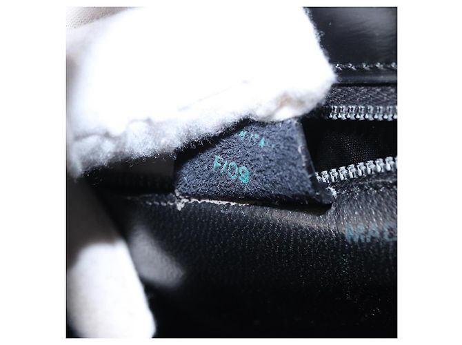 Céline Borsa a mano CELINE in pelle nera e oro Auth ki6217 Nero D'oro - vista 11