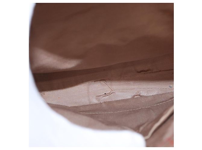 Borsa Tote Nova Check in Tela e Pelle BURBERRY Beige Rosso Oro Auth gh1367 D'oro - vista 11