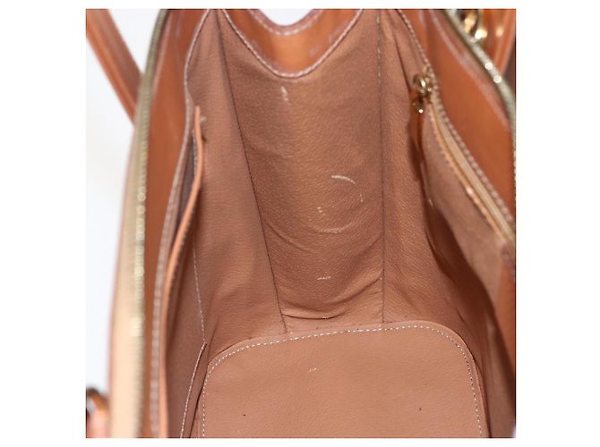 Céline Borsa a mano in tela Macadam CELINE in pelle PVC 2 in 1 marrone oro Auth ep12312 D'oro - vista 23