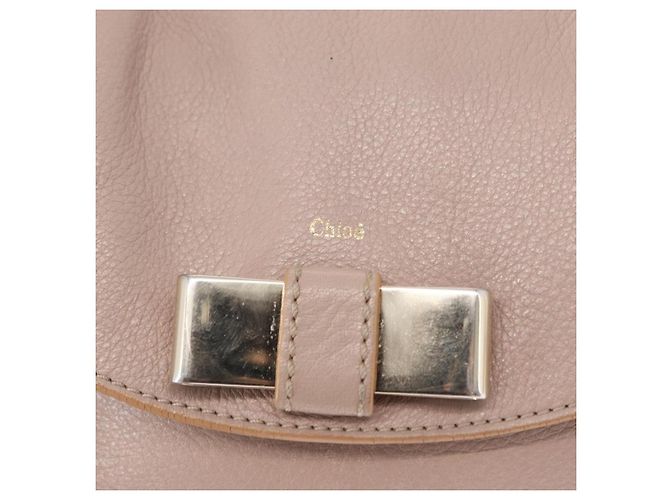 Chloé Borsa a mano Chloe Lily in pelle 2 in 1 rosa oro argento autentica BA8857 D'oro - vista 16