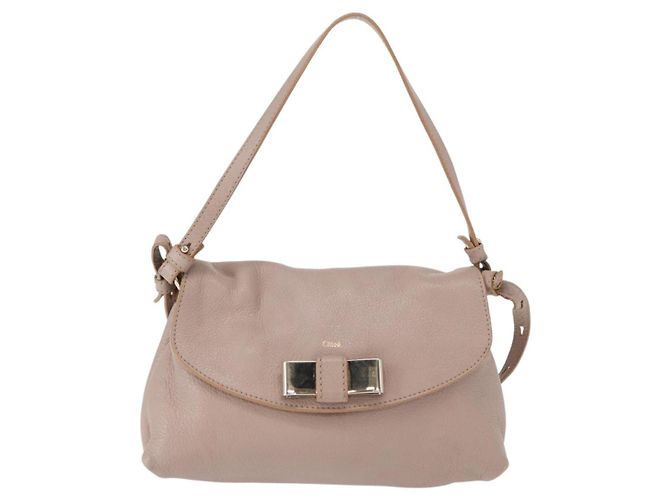 Chloé Borsa a mano Chloe Lily in pelle 2 in 1 rosa oro argento autentica BA8857 D'oro - vista 2
