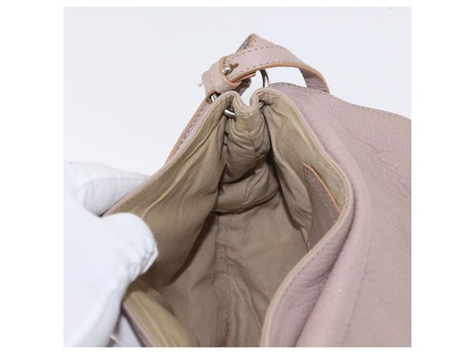 Chloé Borsa a mano Chloe Lily in pelle 2 in 1 rosa oro argento autentica BA8857 D'oro - vista 21