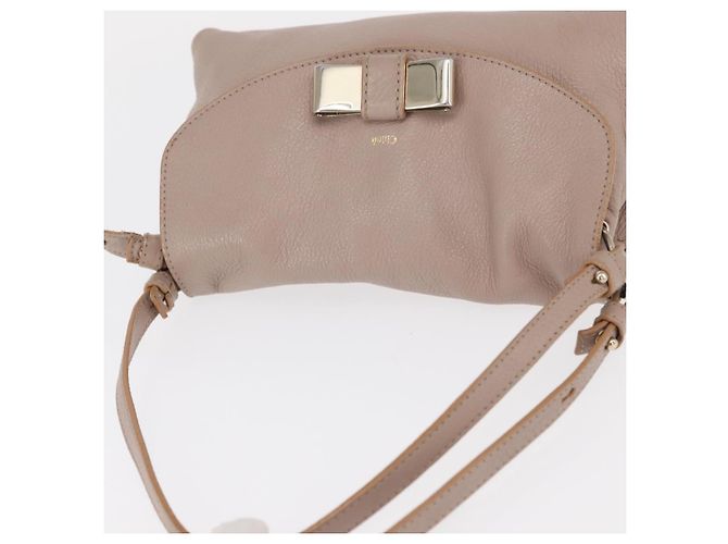 Chloé Borsa a mano Chloe Lily in pelle 2 in 1 rosa oro argento autentica BA8857 D'oro - vista 6