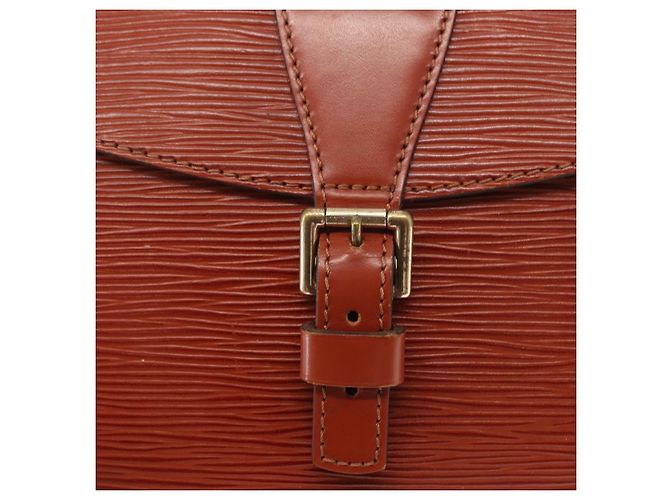 LOUIS VUITTON Borsa a Spalla Epi Jeune FilleMM Marrone M52153 LV Auth BA8776 - vista 19