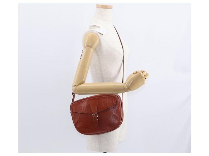 LOUIS VUITTON Borsa a Spalla Epi Jeune FilleMM Marrone M52153 LV Auth BA8776 - vista 24