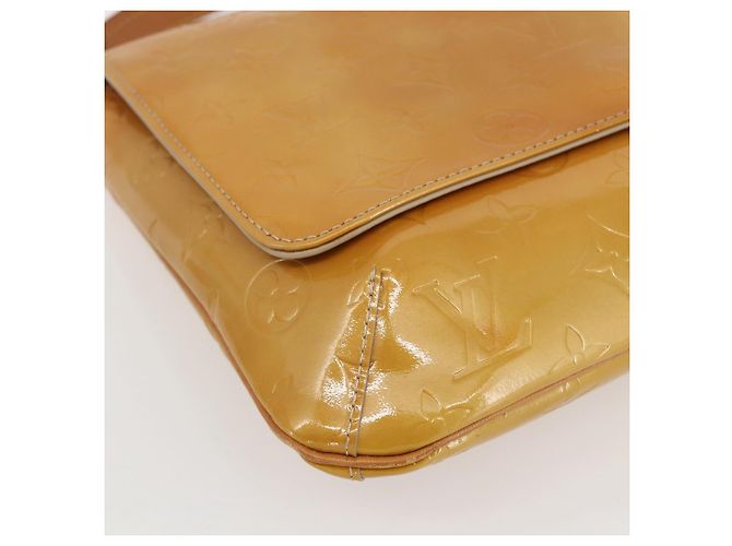 LOUIS VUITTON Borsa Thompson Street Monogram Vernis Beige M91301 LV Auth gh1416 - vista 14