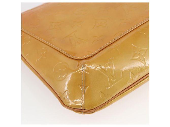 LOUIS VUITTON Borsa Thompson Street Monogram Vernis Beige M91301 LV Auth gh1416 - vista 16