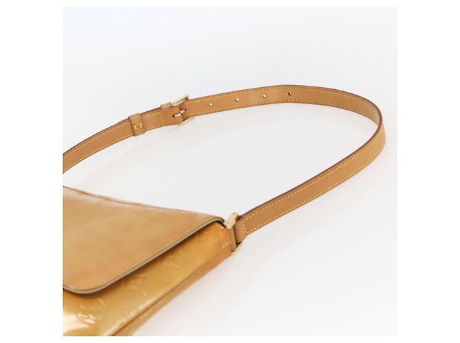 LOUIS VUITTON Borsa Thompson Street Monogram Vernis Beige M91301 LV Auth gh1416 - vista 8