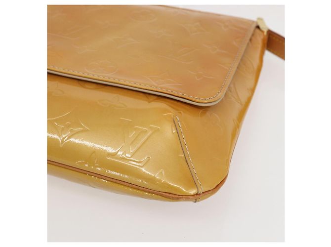 LOUIS VUITTON Borsa Thompson Street Monogram Vernis Beige M91301 LV Auth gh1416 - vista 9