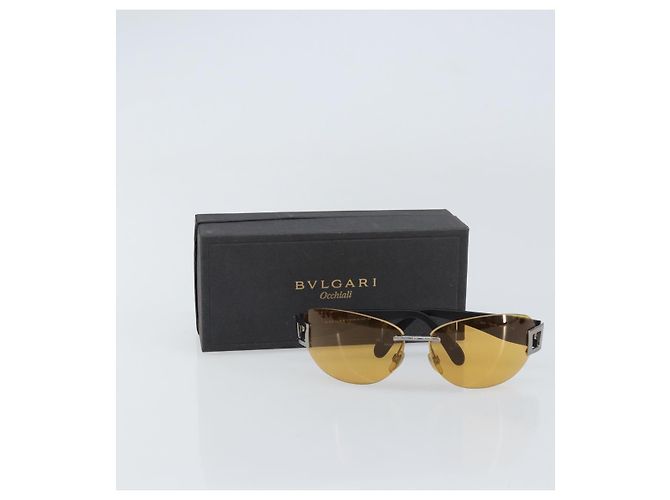 Bulgari Gafas de sol BVLGARI de plástico amarillo Auth BA8991 - vista 12