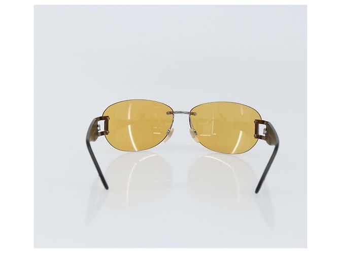 Bulgari Gafas de sol BVLGARI de plástico amarillo Auth BA8991 - vista 3