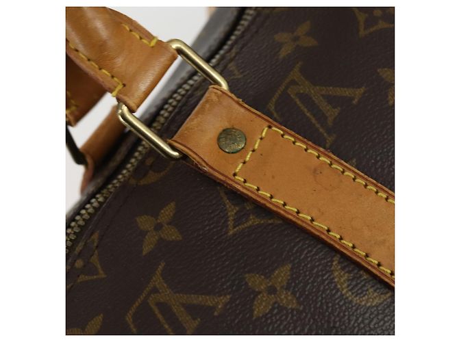 LOUIS VUITTON Monogram Keepall Bandouliere 50 Borsa Boston M41416 LV Auth 155662 Monogramma - vista 18