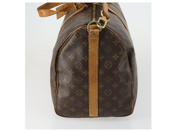 LOUIS VUITTON Monogram Keepall Bandouliere 50 Borsa Boston M41416 LV Auth 155662 Monogramma - vista 3